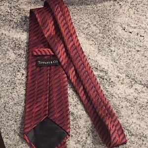Tiffany & Co. Red and Blue Tie